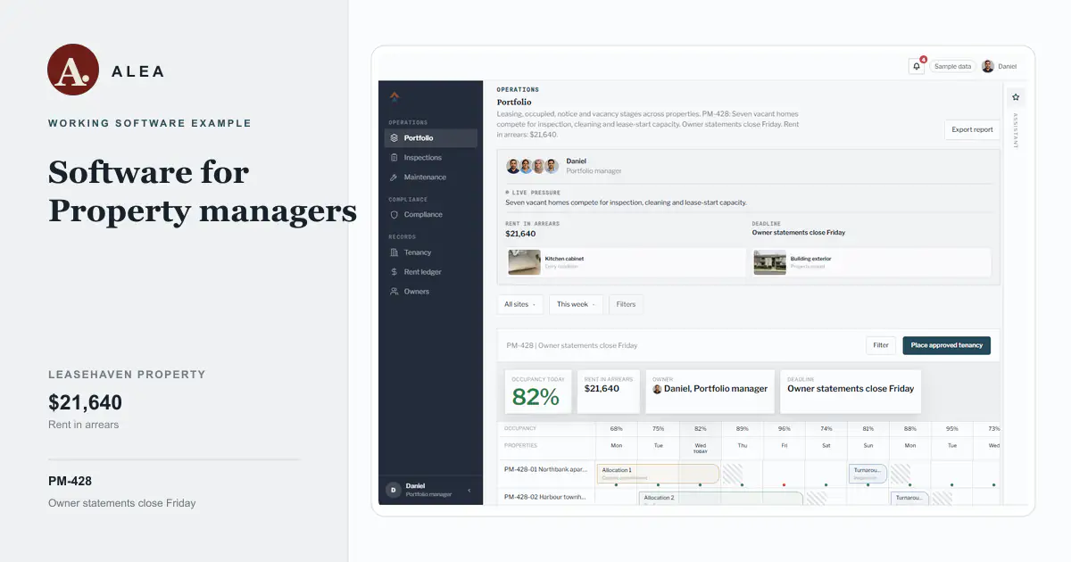 Property managers app preview